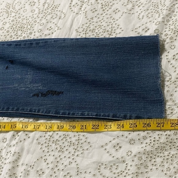 Vintage American Exchange boho embellished kick crop jeans size 32 - Picture 16 of 16